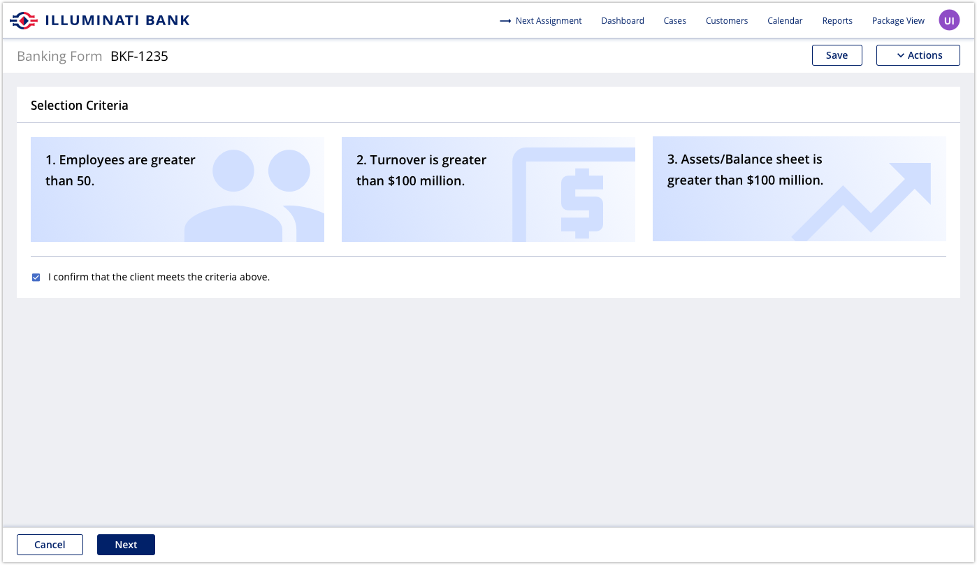 a prototype of the new dashboard